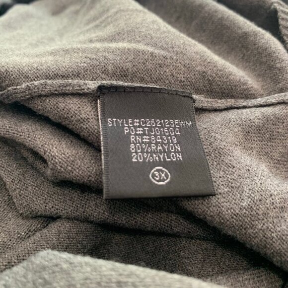 NEW Cyrus dark gray hooded long sleeve tunic pullover sweatshirt - Picture 7 of 9